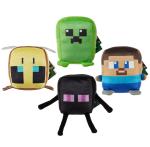 Minecraft Cuutopia 4 PK  Steve,Creeper,Enderman, Bee-4.5in Plush Full Set New