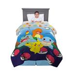 Franco Kids Bedding Super Soft Microfiber Reversible Comforter, Twin/Full, Pokemon