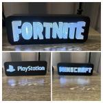 ALL 3 in one lot!   3d printed lamp box. Fortnight, Minecraft, PlayStation