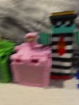 McDonald 11  Minecraft Happy Meal Toys Zombie Hamburgler-Grimace Egg-Birdie ETC