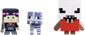 Mattel Minecraft Halloween Series Action Figure (3 Pack) - Alex with Hoodie, Mummy Sheep & Bedlam