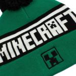 Minecraft Men's pom Beanie, Green, One Size