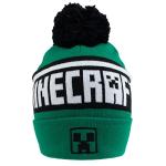 Minecraft Men's pom Beanie, Green, One Size