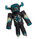Disguise Minecraft Warden Inflatable Costume, Official Minecraft Inflating Jumpsuit with Air Inflating Fan, Adult Size