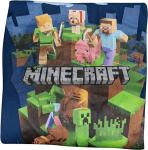 Minecraft Action Scene Boys Navy Long Sleeve Cotton for Cosplay Sweatshirt 