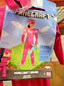 Minecraft Pink Body Armor Children’s Halloween Costume NEW