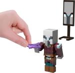 Mattel Minecraft Village Raid Pack with 3 Action Figures & Accessories, 3.25-inch Scale Collectible Set Includes Steve