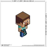 Trends International Gallery Pops Minecraft - Isometric Steve Wall Art Wall Poster, 12" x 12", Unframed Version