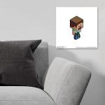 Trends International Gallery Pops Minecraft - Isometric Steve Wall Art Wall Poster, 12" x 12", Unframed Version