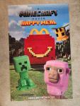 2025 McDonald's Minecraft Movie Happy Meal Store Promo Vinyl 35x55 Movie Poster