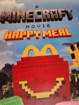 2025 McDonald's Minecraft Movie Happy Meal Store Promo Vinyl 35x55 Movie Poster
