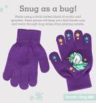 Brook + Bay Kids Gloves - Toddler Gloves - Winter Glove Kids - Kid Mittens - 3 Pack Boy Girl Knit Mittens for Snow