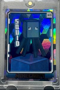 MINECRAFT SQUID RARE DIAMOND REFRACTOR HOLO PRIZM INVESTMENT CARD FOIL MINT