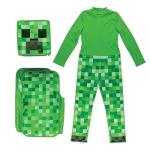 Disguise Minecraft Creeper Costume for Kids, Official Minecraft Costume Pop Out Outfit with Headpiece, Child Size (10-12)