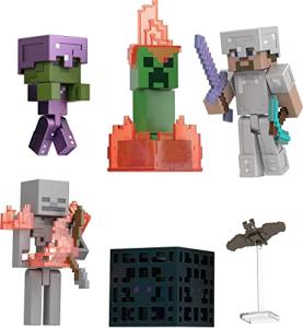 Minecraft Cave Conflict Story Pack with 4 Figures