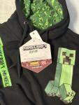 Minecraft Creeper Hoodie Pullover Sweatshirt Black/Green Boys Size 9-10 NWT