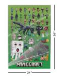Minecraft - Gaming Poster (Character Montage) (Size: 24" x 36") (Laminated Poster & Strips)