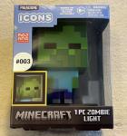 Minecraft ICONS Zombie Night Light Lamp 3D Character Figure Paladone #003 NEW!