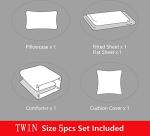 ROWADALO 5 Pieces Gamer Bedding Set for Boys Gaming Comforter Twin Size, Game Controller Comforter for Teen 3D Gamepad Microfiber 5 Piece Bed in A Bag Kids Bedding Sets with Sheets,DJT H5030 Twin