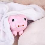 Pixel-Style Game Basic Plush Character Soft Toy, Video Game-Inspired Collectible Plushies Gifts for Kids & Fans (Piglin)