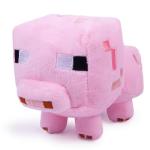 Pixel-Style Game Basic Plush Character Soft Toy, Video Game-Inspired Collectible Plushies Gifts for Kids & Fans (Piglin)
