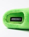 Minecraft Creeper Green Mule Slippers | Fleece Indoor Lounge Footwear for Boys | Soft, Furry Finish | Gaming Slippers
