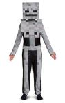 Disguise Minecraft Skeleton Costume for Kids, Video Game Inspired Character Outfit, Classic Child Size Medium (7-8) Gray