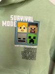 NWT Old Navy kids Minecraft Hoodie Sweatshirt green sz S 6 - 7
