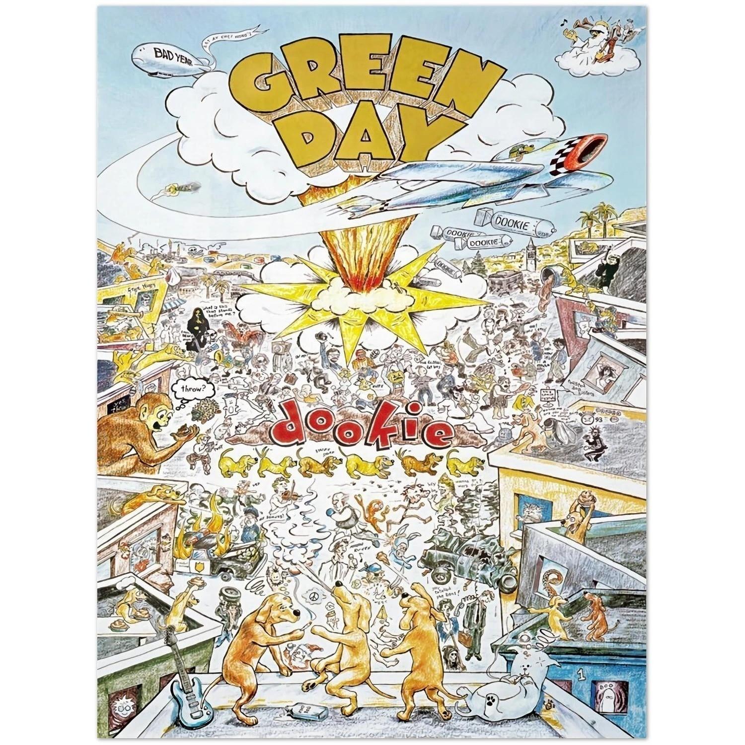 Green Day Dookie Album Cover Art Poster