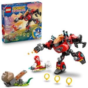 LEGO Sonic The Hedgehog Knuckles vs. Dr. Eggman Egg Crusher Mech Building Toy - Pretend Play Building Blocks W/2 Minifigures for Kids, Ages 8+ - Gift Idea for Boys, Girls, & Any Gaming Fans - 77005