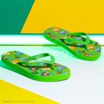 Minecraft Boys Sliders or Flip Flops for Beach and Pool - Boys Gifts (Green Flip Flops, 2.5-3.5 US)
