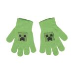Minecraft Creeper Youth Cuff Hat And Knit Gloves Cold Weather Set