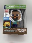 Minecraft ICONS Steve Night Light Lamp 3D Character Figure Paladone #001 NEW!