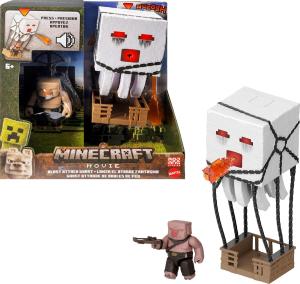 Minecraft Action Figure Set, Blast Attack Ghast with Lights, Sounds, Laun