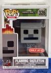 Funko Pop! FLAMING SKELETON: Minecraft #326 Target EXCLUSIVE Mojang Vaulted RARE