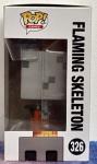 Funko Pop! FLAMING SKELETON: Minecraft #326 Target EXCLUSIVE Mojang Vaulted RARE