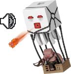 Minecraft Action Figure Set, Blast Attack Ghast with Lights, Sounds, Laun