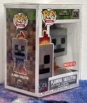 Funko Pop! FLAMING SKELETON: Minecraft #326 Target EXCLUSIVE Mojang Vaulted RARE