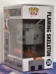 Funko Pop! FLAMING SKELETON: Minecraft #326 Target EXCLUSIVE Mojang Vaulted RARE