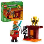 Lego 21266 Minecraft Nether Lava Battle Toy, Toy, Birthday, Present, Blocks, Educational Boy, Girls, Children, 6, 7, 8, 9 Years Old, Game