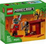 Lego 21266 Minecraft Nether Lava Battle Toy, Toy, Birthday, Present, Blocks, Educational Boy, Girls, Children, 6, 7, 8, 9 Years Old, Game