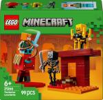 Lego 21266 Minecraft Nether Lava Battle Toy, Toy, Birthday, Present, Blocks, Educational Boy, Girls, Children, 6, 7, 8, 9 Years Old, Game