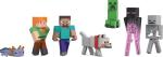 ​Minecraft Set of 7 Action Figures, World Builder Pack, Starter Collection of Characters in 3.25-inch Scale, Includes Steve, Ari, Enderman & More