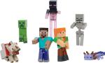 ​Minecraft Set of 7 Action Figures, World Builder Pack, Starter Collection of Characters in 3.25-inch Scale, Includes Steve, Ari, Enderman & More