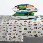 Minecraft Full Comforter Set - 7 Piece Bedding Includes Sheet Set & Pillow Co...