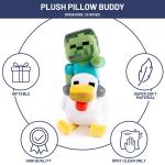 Minecraft Plush Pillow Buddy - 20-Inch Soft Stuffed Animal - Chicken Jockey
