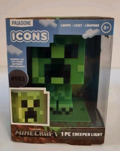 Minecraft  Icon Creeper 3D Figure Character Night Light Lamp #002