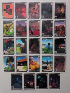 Lot Of (24) Panini Minecraft Crafting Chronicles Rare Insert Cards