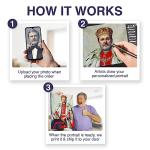 Turn Me Royal Custom Portrait from Photo, Personalized Funny Wall Art Print, Unique Birthday Gift, Wall Art Canvas, Funky Painting (Epic Minecraft Gamer, 24" x 36")