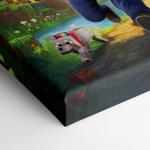 Turn Me Royal Custom Portrait from Photo, Personalized Funny Wall Art Print, Unique Birthday Gift, Wall Art Canvas, Funky Painting (Epic Minecraft Gamer, 24" x 36")